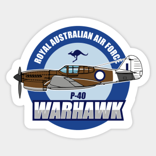 RAAF P-40 Warhawk Sticker